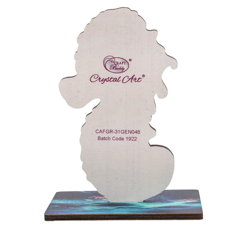 Weitere Ansicht: Craft Buddy CAFGR-31GEN048 - Crystal Art Wildlife Buddies, Ocean, Seahorse, Seepferdchen, Serie 5, Diamond Painting
