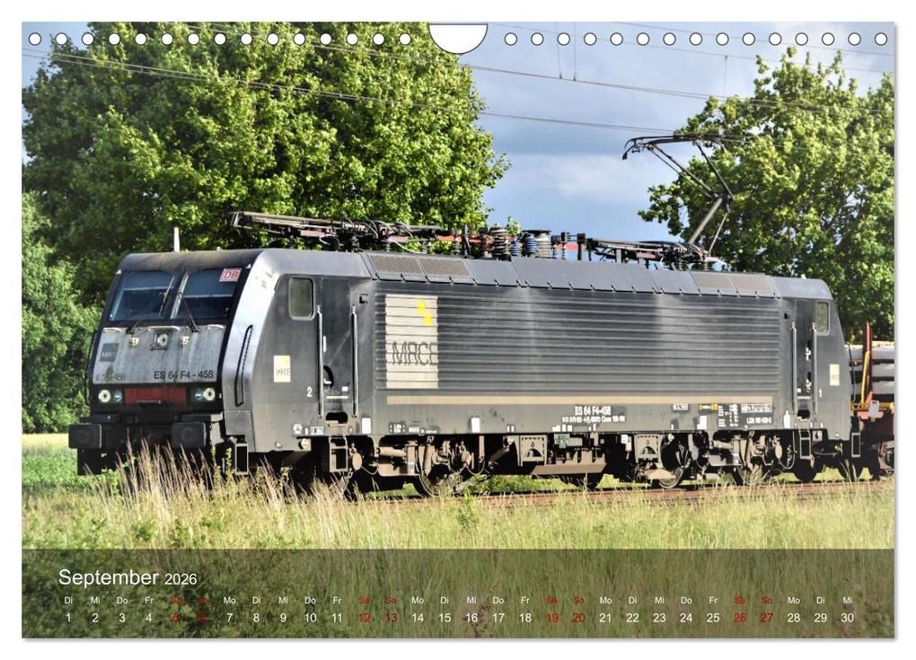 Weitere Ansicht: E-Loks - Bahn-Impressionen (Wandkalender 2026 DIN A4 quer), CALVENDO Monatskalender | Calvendo, Günther Klünder