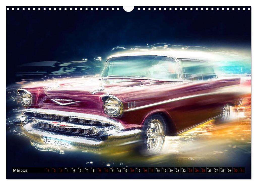 Weitere Ansicht: US Muscle Cars Legendäre Amerikanische Traumwagen (Wandkalender 2026 DIN A3 quer), CALVENDO Monatskalender | Calvendo, Dirk Meutzner