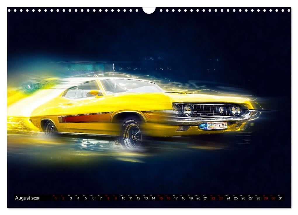 Weitere Ansicht: US Muscle Cars Legendäre Amerikanische Traumwagen (Wandkalender 2026 DIN A3 quer), CALVENDO Monatskalender | Calvendo, Dirk Meutzner