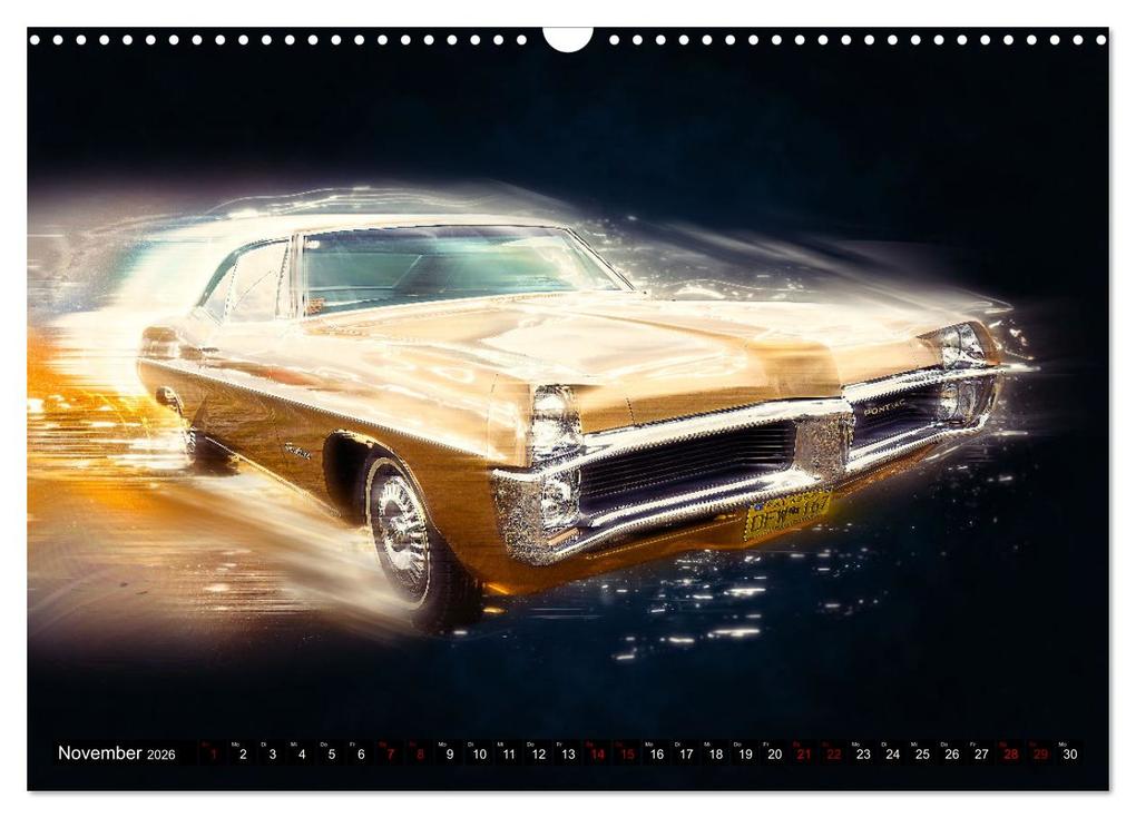 Weitere Ansicht: US Muscle Cars Legendäre Amerikanische Traumwagen (Wandkalender 2026 DIN A3 quer), CALVENDO Monatskalender | Calvendo, Dirk Meutzner
