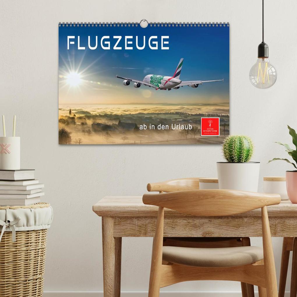Weitere Ansicht: Flugzeuge - ab in den Urlaub (Wandkalender 2026 DIN A3 quer), CALVENDO Monatskalender | Calvendo, Peter Roder