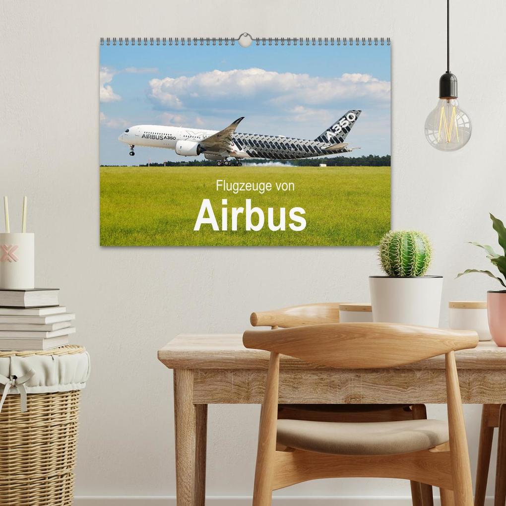 Weitere Ansicht: Flugzeuge von Airbus (Wandkalender 2026 DIN A3 quer), CALVENDO Monatskalender | Jakob Otto, Calvendo