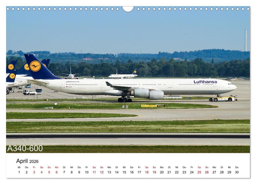 Weitere Ansicht: Flugzeuge von Airbus (Wandkalender 2026 DIN A3 quer), CALVENDO Monatskalender | Jakob Otto, Calvendo