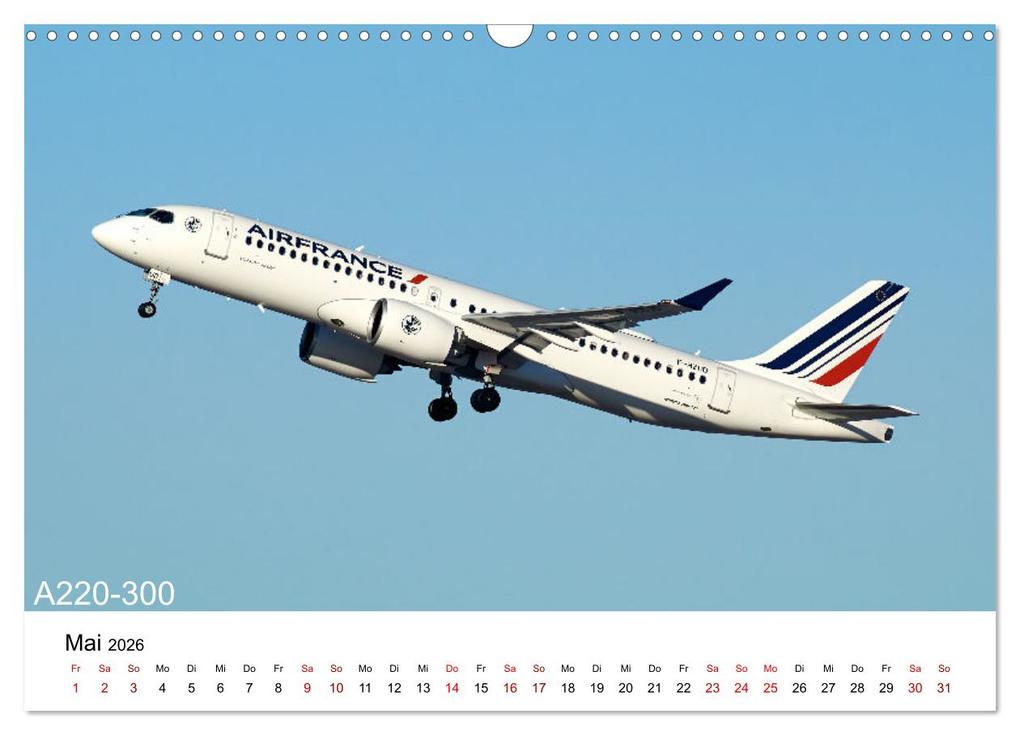 Weitere Ansicht: Flugzeuge von Airbus (Wandkalender 2026 DIN A3 quer), CALVENDO Monatskalender | Jakob Otto, Calvendo