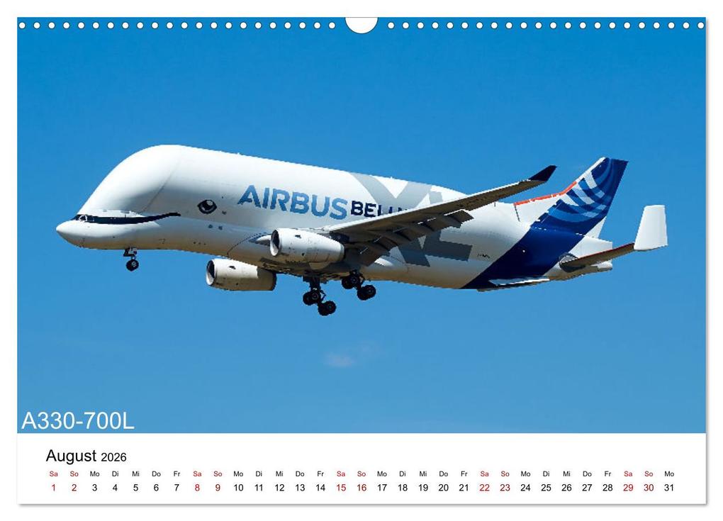 Weitere Ansicht: Flugzeuge von Airbus (Wandkalender 2026 DIN A3 quer), CALVENDO Monatskalender | Jakob Otto, Calvendo