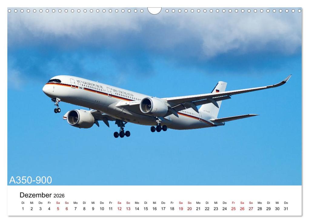Weitere Ansicht: Flugzeuge von Airbus (Wandkalender 2026 DIN A3 quer), CALVENDO Monatskalender | Jakob Otto, Calvendo