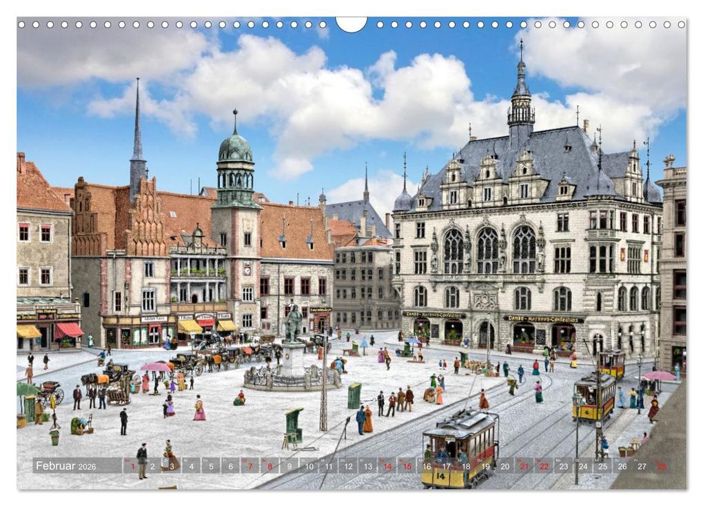 Weitere Ansicht: Sachsen-Anhalt - Orte zur Kaiserzeit in Farbe - Fotos restauriert und koloriert (Wandkalender 2026 DIN A3 quer), CALVENDO Monatskalender | André Tetsch, Calvendo