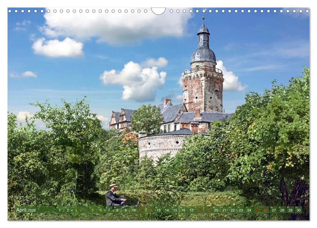 Weitere Ansicht: Sachsen-Anhalt - Orte zur Kaiserzeit in Farbe - Fotos restauriert und koloriert (Wandkalender 2026 DIN A3 quer), CALVENDO Monatskalender | André Tetsch, Calvendo