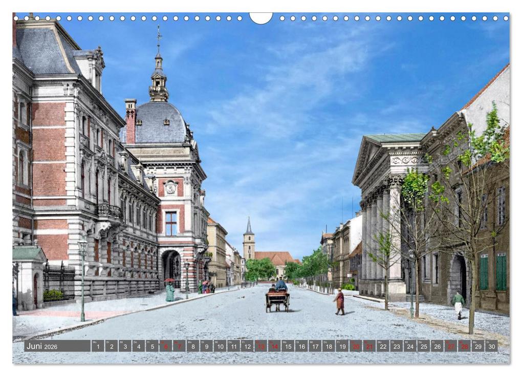 Weitere Ansicht: Sachsen-Anhalt - Orte zur Kaiserzeit in Farbe - Fotos restauriert und koloriert (Wandkalender 2026 DIN A3 quer), CALVENDO Monatskalender | André Tetsch, Calvendo