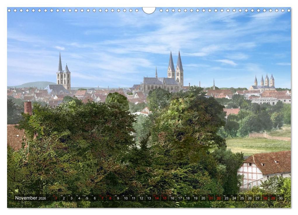 Weitere Ansicht: Sachsen-Anhalt - Orte zur Kaiserzeit in Farbe - Fotos restauriert und koloriert (Wandkalender 2026 DIN A3 quer), CALVENDO Monatskalender | André Tetsch, Calvendo