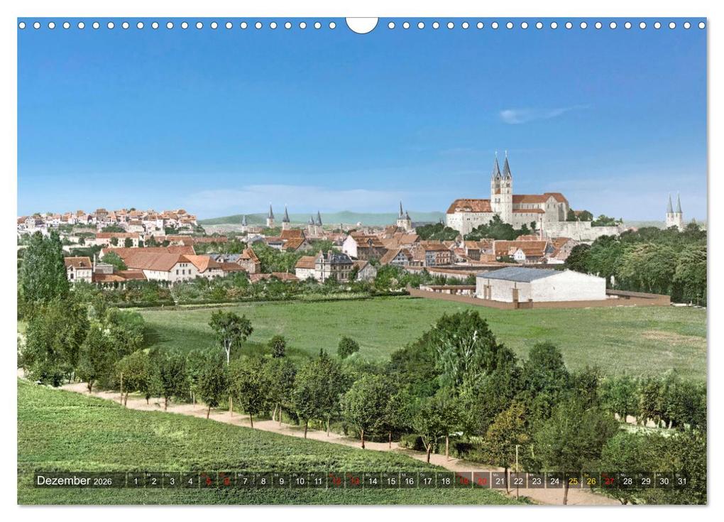 Weitere Ansicht: Sachsen-Anhalt - Orte zur Kaiserzeit in Farbe - Fotos restauriert und koloriert (Wandkalender 2026 DIN A3 quer), CALVENDO Monatskalender | André Tetsch, Calvendo