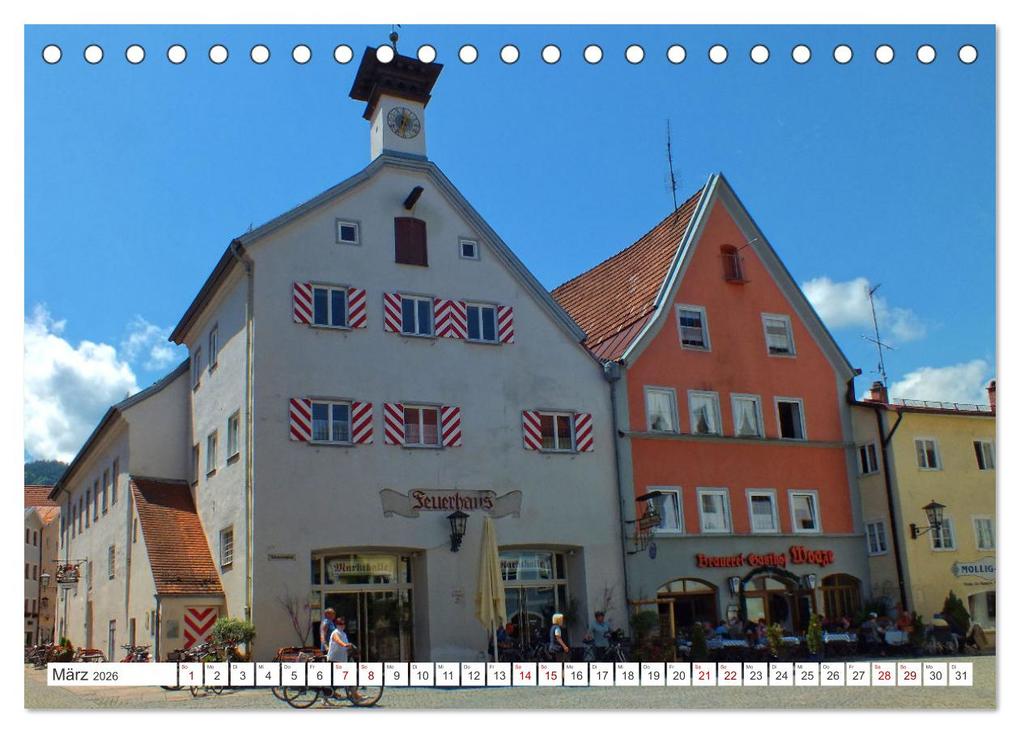 Weitere Ansicht: Füssen im Allgäu - Hier genießt die Seele eine romantische Zeit (Tischkalender 2026 DIN A5 quer), CALVENDO Monatskalender | Holger Felix, Calvendo