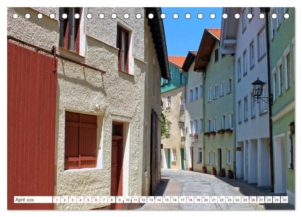 Weitere Ansicht: Füssen im Allgäu - Hier genießt die Seele eine romantische Zeit (Tischkalender 2026 DIN A5 quer), CALVENDO Monatskalender | Holger Felix, Calvendo