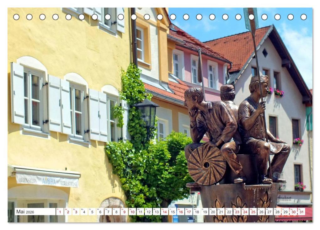 Weitere Ansicht: Füssen im Allgäu - Hier genießt die Seele eine romantische Zeit (Tischkalender 2026 DIN A5 quer), CALVENDO Monatskalender | Holger Felix, Calvendo