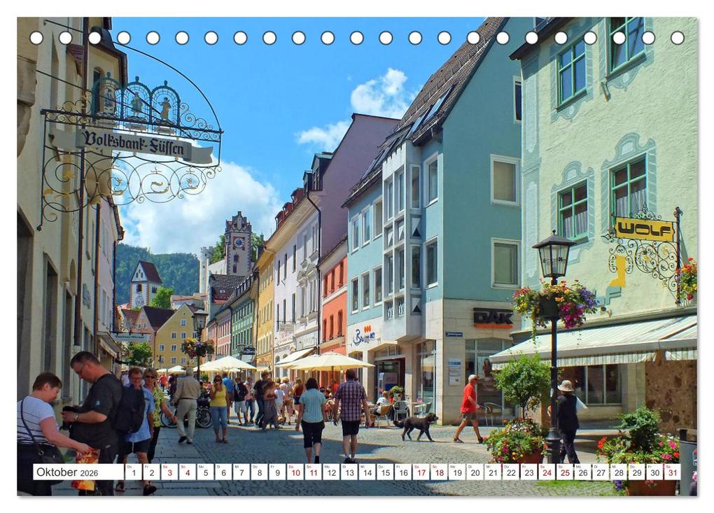 Weitere Ansicht: Füssen im Allgäu - Hier genießt die Seele eine romantische Zeit (Tischkalender 2026 DIN A5 quer), CALVENDO Monatskalender | Holger Felix, Calvendo