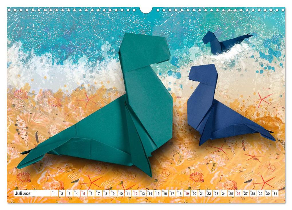 Weitere Ansicht: ORIGAMI - Kreativität ohne Grenzen (Wandkalender 2026 DIN A3 quer), CALVENDO Monatskalender | Marion Krätschmer, Calvendo