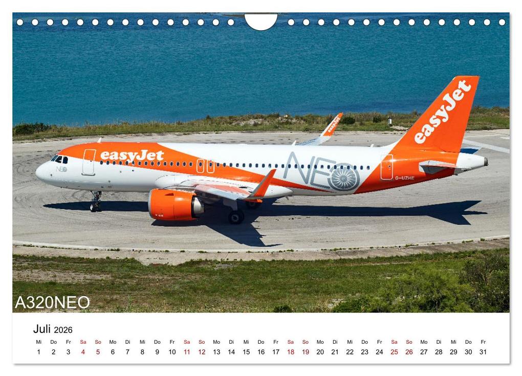 Weitere Ansicht: Flugzeuge von Airbus (Wandkalender 2026 DIN A4 quer), CALVENDO Monatskalender | Jakob Otto, Calvendo