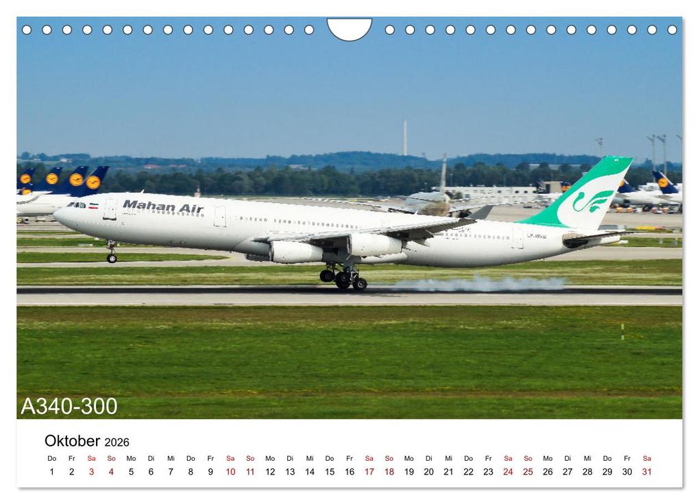 Weitere Ansicht: Flugzeuge von Airbus (Wandkalender 2026 DIN A4 quer), CALVENDO Monatskalender | Jakob Otto, Calvendo