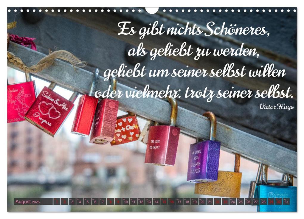 Weitere Ansicht: Liebesschlösser, Ich liebe Dich (Wandkalender 2026 DIN A3 quer), CALVENDO Monatskalender | Dietmar Scherf, Calvendo