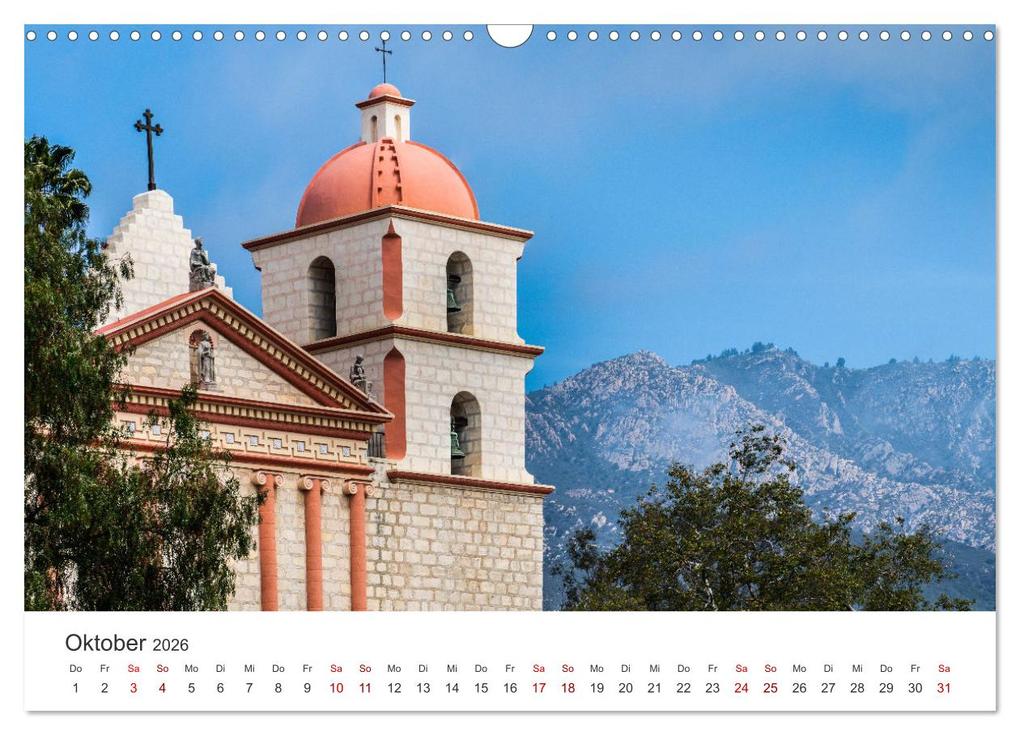 Weitere Ansicht: Santa Barbara - Die kalifornische Stadt am Pazifik. (Wandkalender 2026 DIN A3 quer), CALVENDO Monatskalender | M. Scott, Calvendo