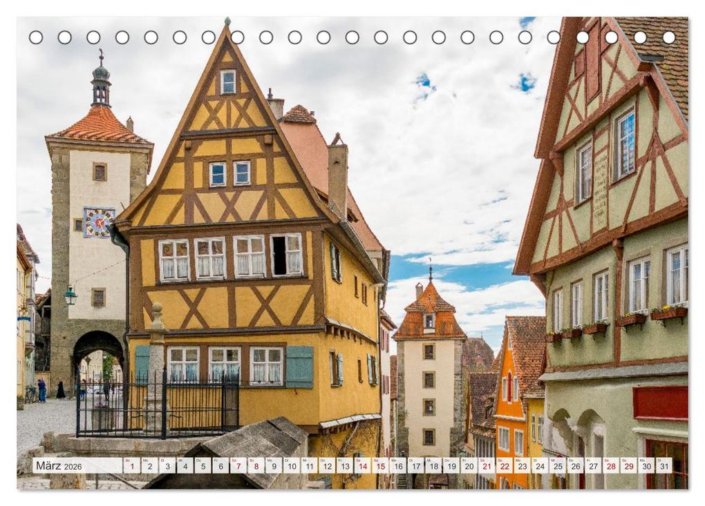 Weitere Ansicht: Ein Spaziergang durch Rothenburg ob der Tauber (Tischkalender 2026 DIN A5 quer), CALVENDO Monatskalender | Tina Rabus, Calvendo