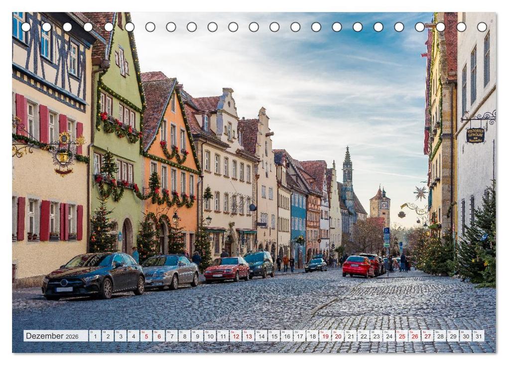 Weitere Ansicht: Ein Spaziergang durch Rothenburg ob der Tauber (Tischkalender 2026 DIN A5 quer), CALVENDO Monatskalender | Tina Rabus, Calvendo