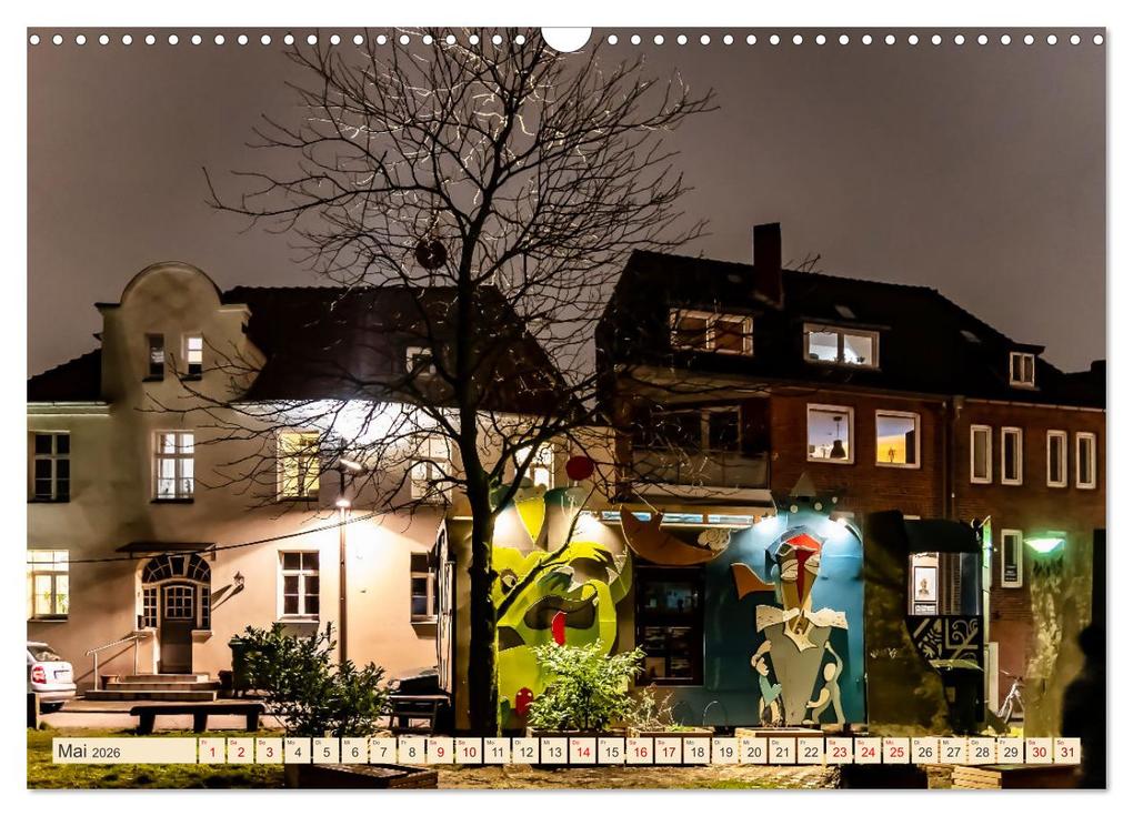 Weitere Ansicht: Lübeck bei Nacht (Wandkalender 2026 DIN A3 quer), CALVENDO Monatskalender | Solveig Rogalski, Calvendo