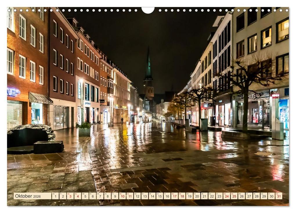 Weitere Ansicht: Lübeck bei Nacht (Wandkalender 2026 DIN A3 quer), CALVENDO Monatskalender | Solveig Rogalski, Calvendo