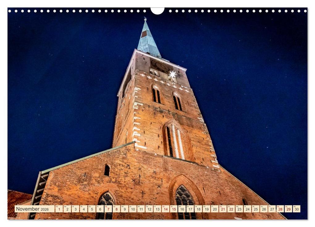 Weitere Ansicht: Lübeck bei Nacht (Wandkalender 2026 DIN A3 quer), CALVENDO Monatskalender | Solveig Rogalski, Calvendo