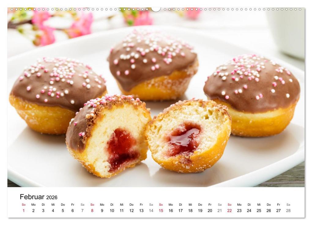 Weitere Ansicht: Kuchen, Kekse und Gebäck - süß und lecker durch das Jahr (Wandkalender 2026 DIN A2 quer), CALVENDO Monatskalender | Martin Rettenberger, Calvendo