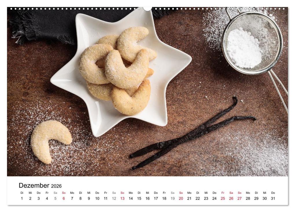Weitere Ansicht: Kuchen, Kekse und Gebäck - süß und lecker durch das Jahr (Wandkalender 2026 DIN A2 quer), CALVENDO Monatskalender | Martin Rettenberger, Calvendo