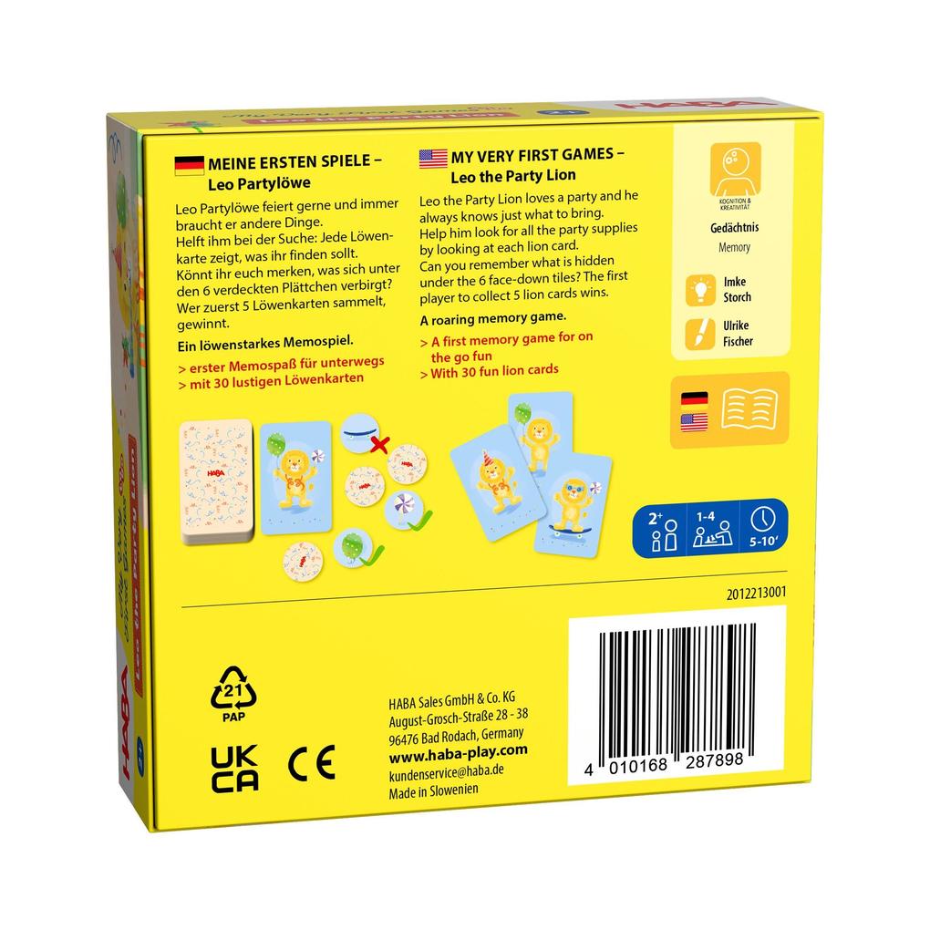 Weitere Ansicht: Meine ersten Spiele - Leo Partylöwe