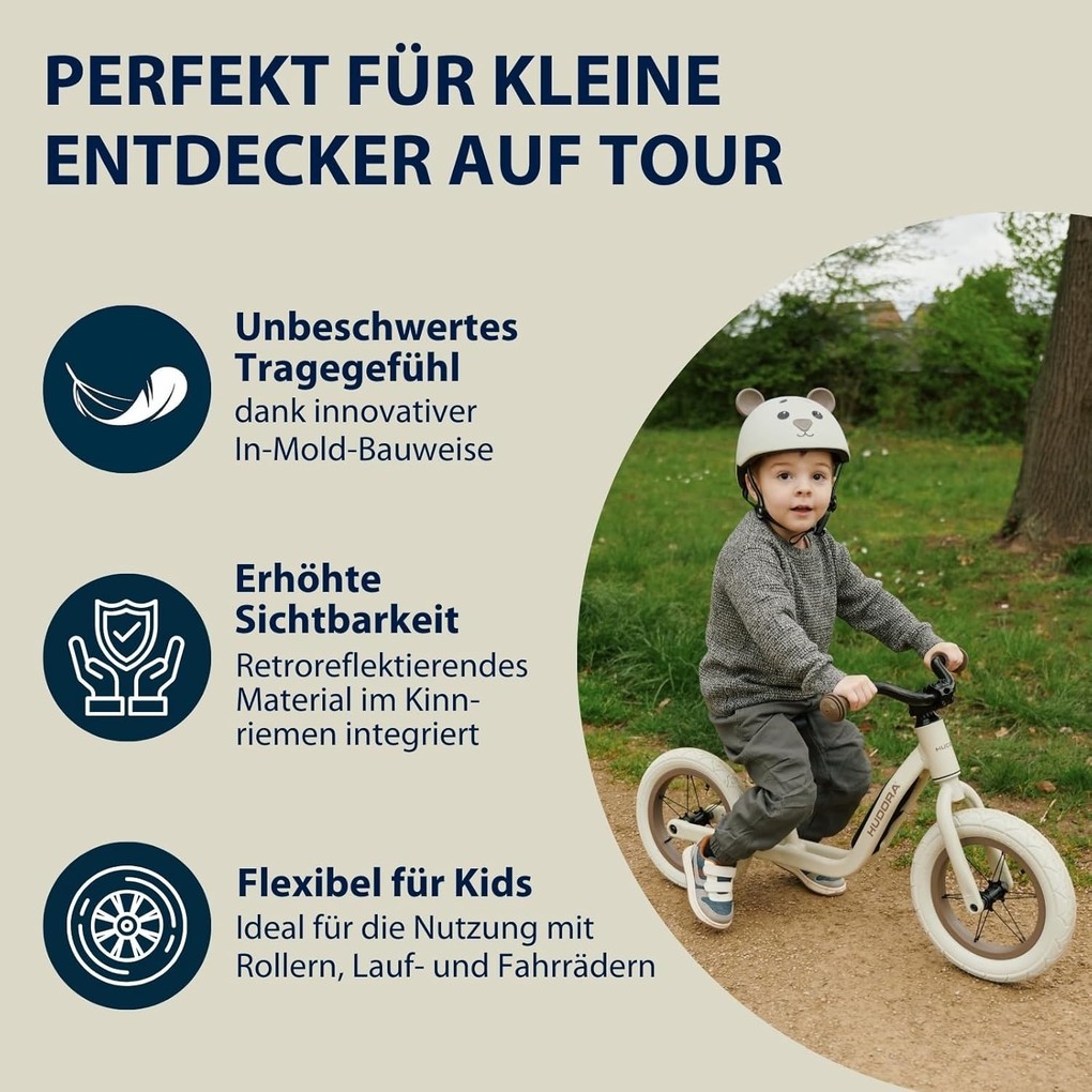 Weitere Ansicht: Kinderhelm Beary, mocha, Gr. 44-47