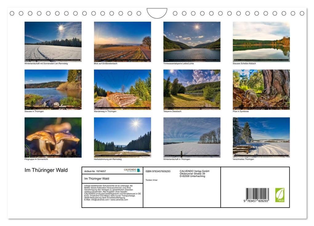 Weitere Ansicht: Im Thüringer Wald (Wandkalender 2026 DIN A4 quer), CALVENDO Monatskalender | Calvendo, Torsten Irmer