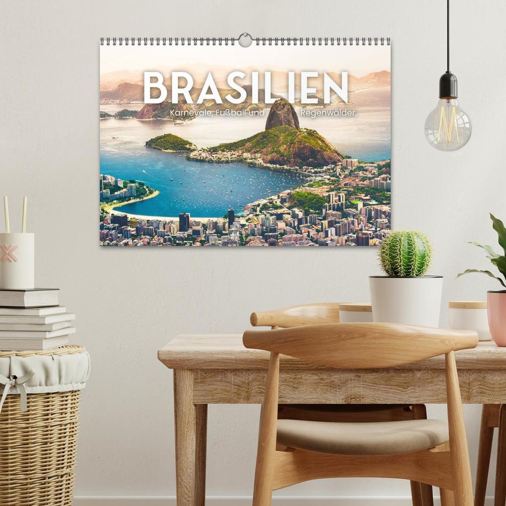 Weitere Ansicht: Brasilien - Karnevale, Fußball und Regenwälder. (Wandkalender 2026 DIN A3 quer), CALVENDO Monatskalender | Calvendo, SF, SF SF