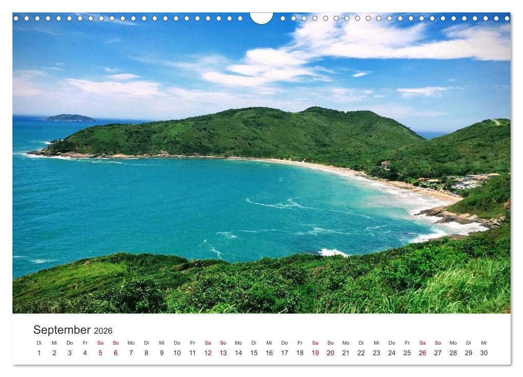 Weitere Ansicht: Brasilien - Karnevale, Fußball und Regenwälder. (Wandkalender 2026 DIN A3 quer), CALVENDO Monatskalender | Calvendo, SF, SF SF