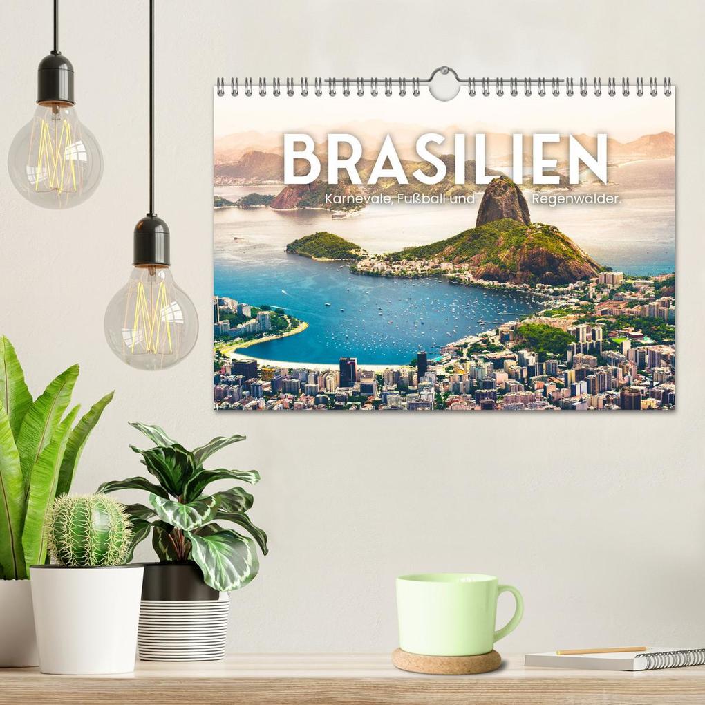 Weitere Ansicht: Brasilien - Karnevale, Fußball und Regenwälder. (Wandkalender 2026 DIN A4 quer), CALVENDO Monatskalender | Calvendo, SF, SF SF