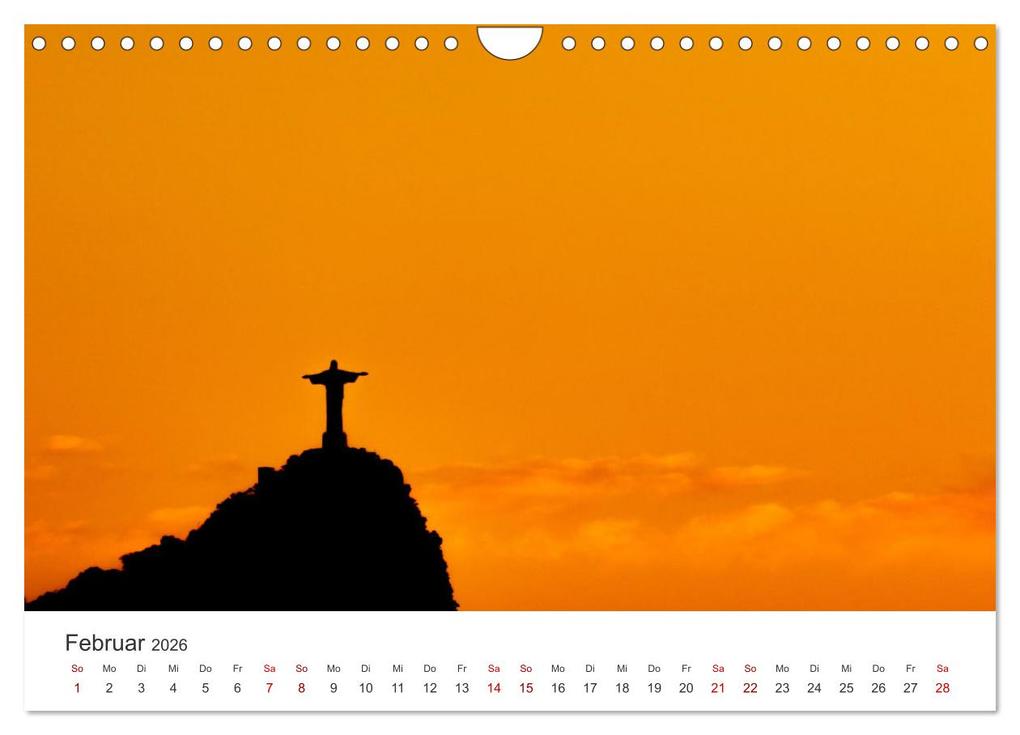 Weitere Ansicht: Brasilien - Karnevale, Fußball und Regenwälder. (Wandkalender 2026 DIN A4 quer), CALVENDO Monatskalender | Calvendo, SF, SF SF