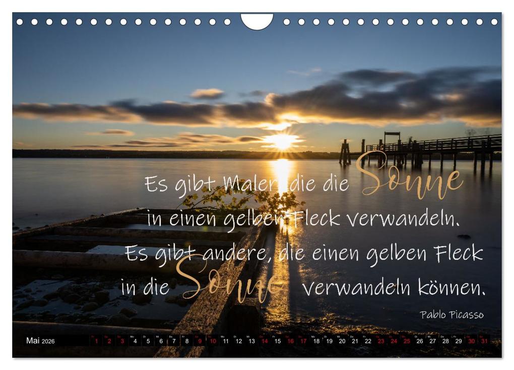 Weitere Ansicht: Bilder und Texte für die Seele (Wandkalender 2026 DIN A4 quer), CALVENDO Monatskalender | Tanja Schultz Fotografie, Calvendo