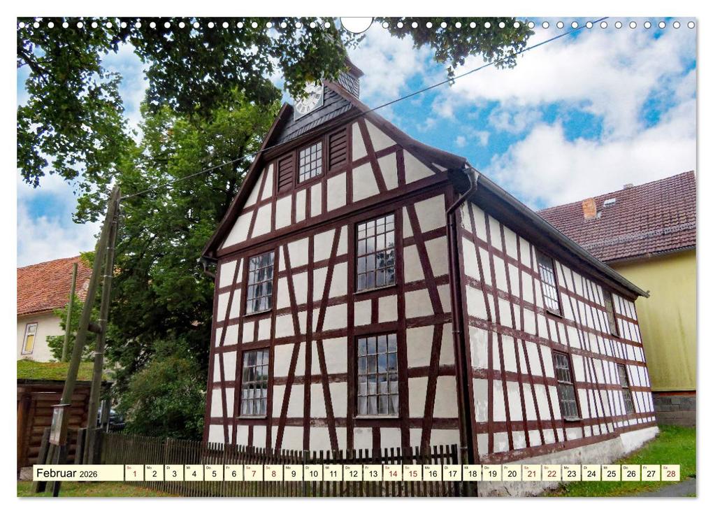 Weitere Ansicht: Fachwerkhäuser - Kirchen in Thüringen (Wandkalender 2026 DIN A3 quer), CALVENDO Monatskalender | Angelika Keller, Calvendo
