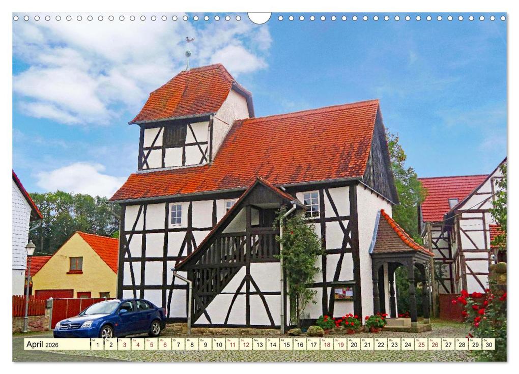Weitere Ansicht: Fachwerkhäuser - Kirchen in Thüringen (Wandkalender 2026 DIN A3 quer), CALVENDO Monatskalender | Angelika Keller, Calvendo