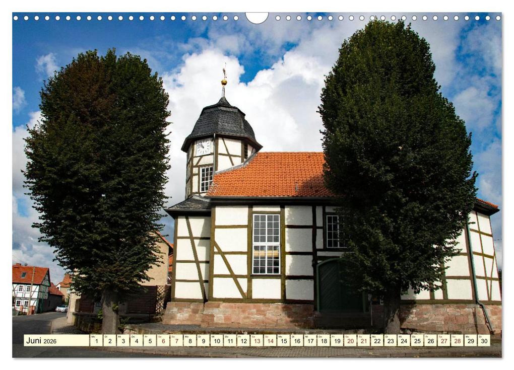 Weitere Ansicht: Fachwerkhäuser - Kirchen in Thüringen (Wandkalender 2026 DIN A3 quer), CALVENDO Monatskalender | Angelika Keller, Calvendo