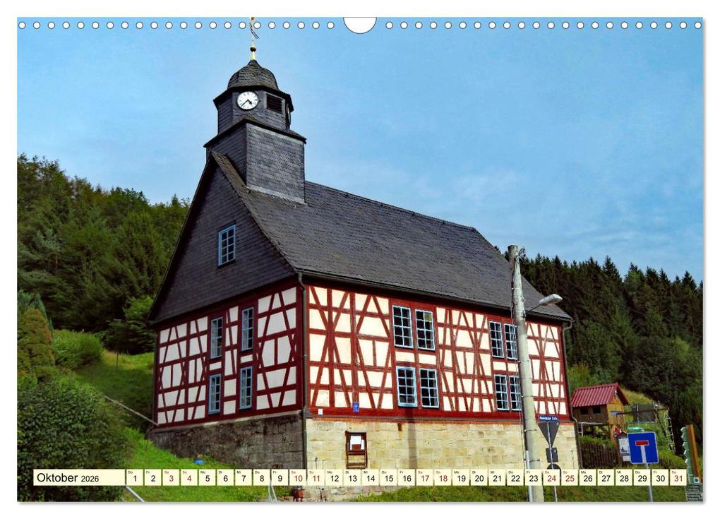 Weitere Ansicht: Fachwerkhäuser - Kirchen in Thüringen (Wandkalender 2026 DIN A3 quer), CALVENDO Monatskalender | Angelika Keller, Calvendo