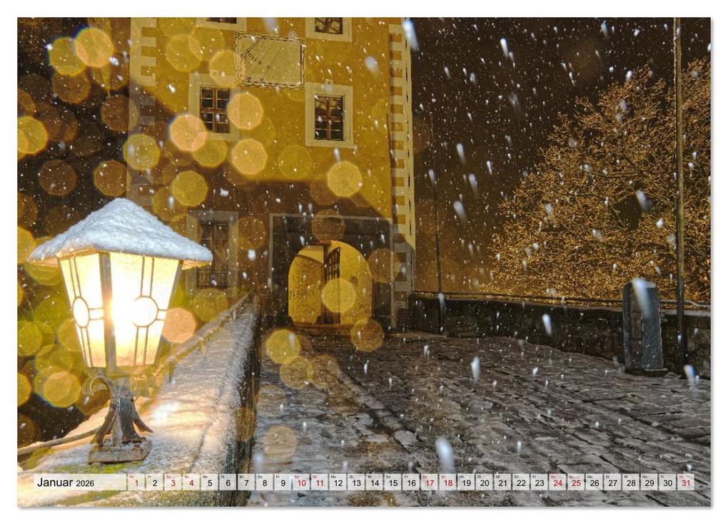 Weitere Ansicht: Die Burg Hohnstein im Licht der vier Jahreszeiten (Wandkalender 2026 DIN A4 quer), CALVENDO Monatskalender | Calvendo, Norbert Jentzsch