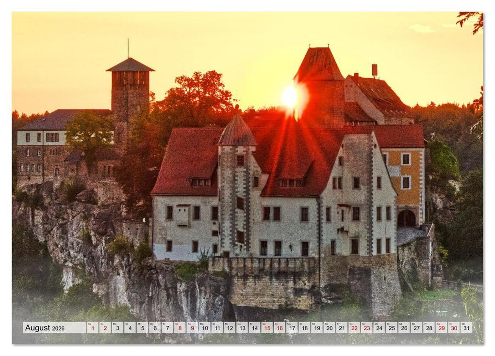 Weitere Ansicht: Die Burg Hohnstein im Licht der vier Jahreszeiten (Wandkalender 2026 DIN A4 quer), CALVENDO Monatskalender | Calvendo, Norbert Jentzsch
