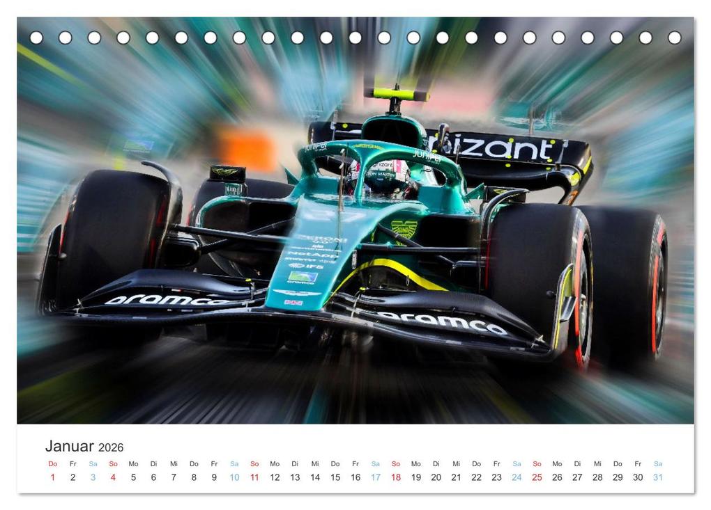 Weitere Ansicht: Formel 1 - Die Königsklasse (Tischkalender 2026 DIN A5 quer), CALVENDO Monatskalender | Jean-Louis Glineur, Calvendo