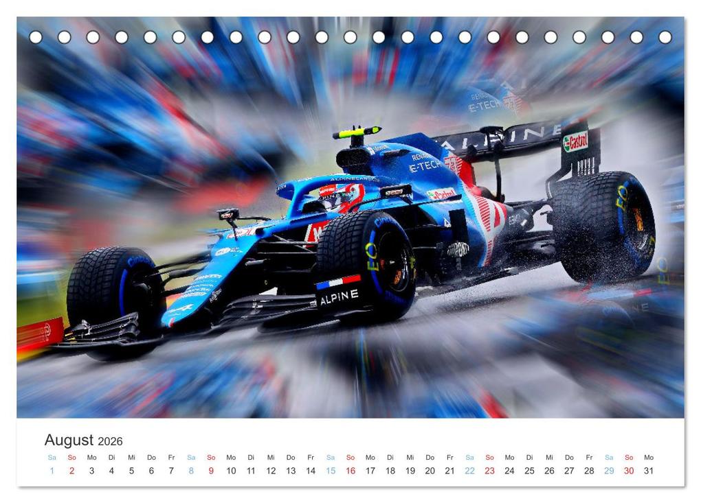 Weitere Ansicht: Formel 1 - Die Königsklasse (Tischkalender 2026 DIN A5 quer), CALVENDO Monatskalender | Jean-Louis Glineur, Calvendo