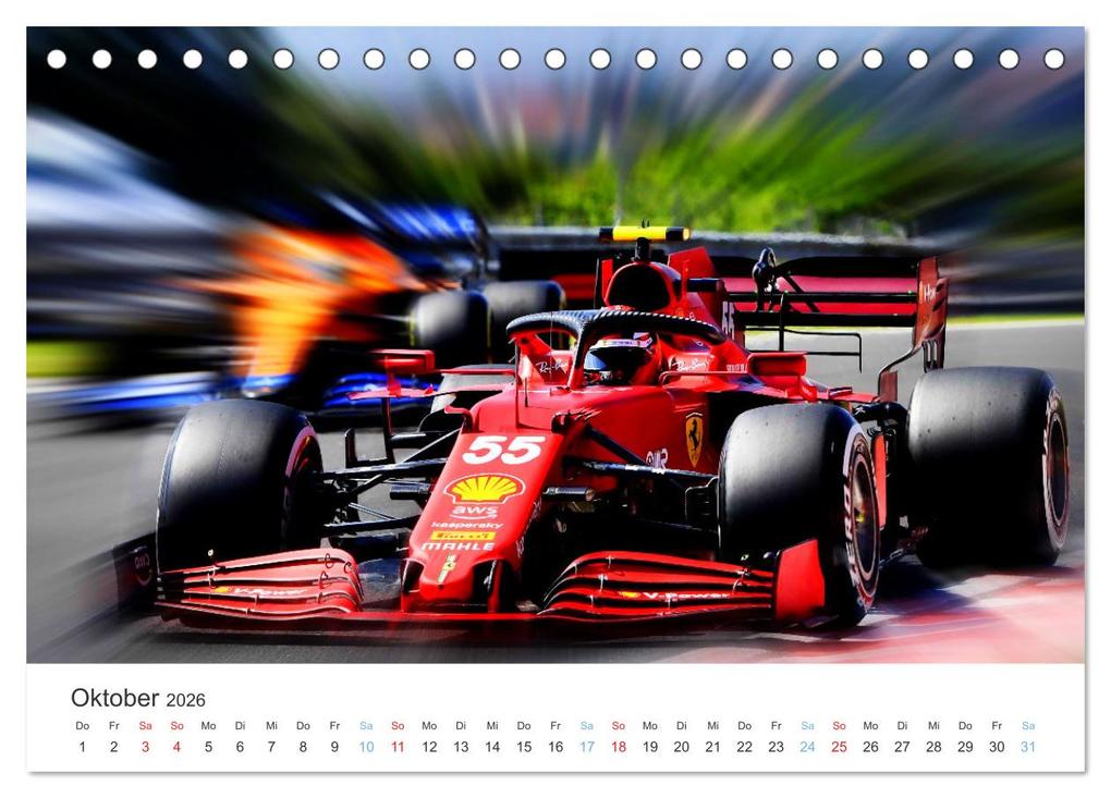 Weitere Ansicht: Formel 1 - Die Königsklasse (Tischkalender 2026 DIN A5 quer), CALVENDO Monatskalender | Jean-Louis Glineur, Calvendo
