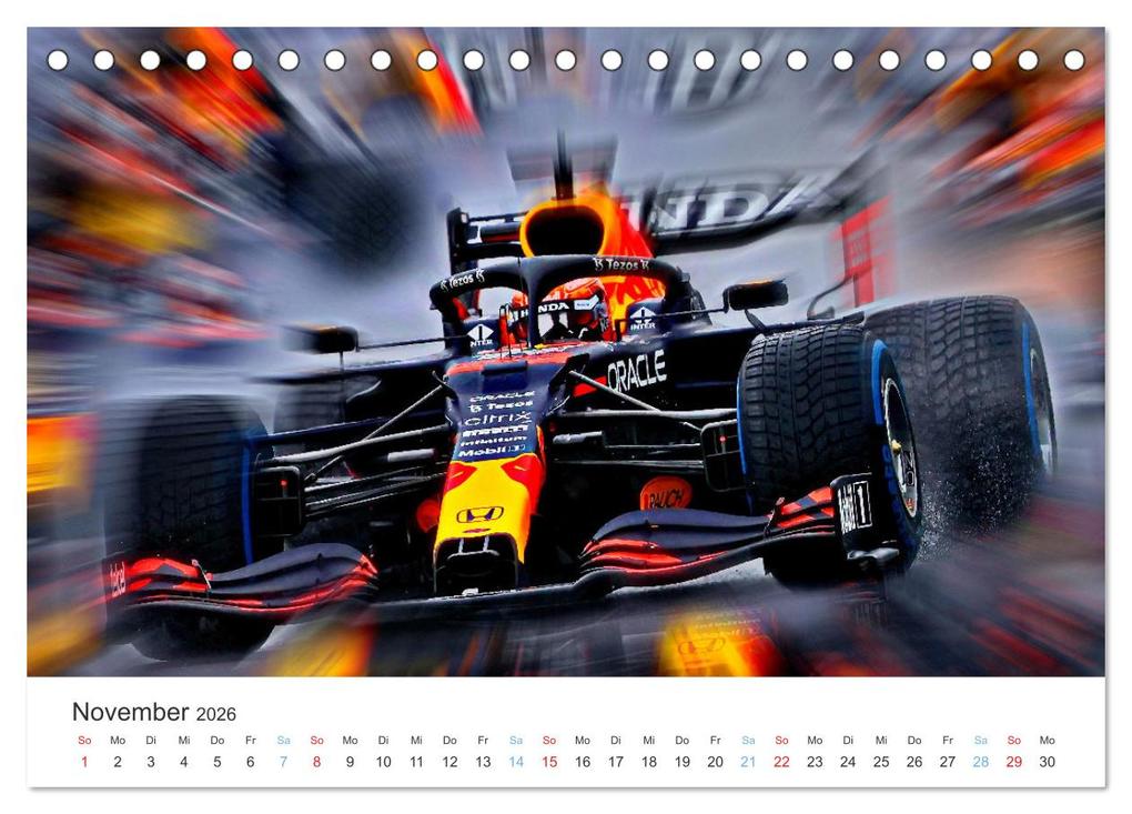 Weitere Ansicht: Formel 1 - Die Königsklasse (Tischkalender 2026 DIN A5 quer), CALVENDO Monatskalender | Jean-Louis Glineur, Calvendo